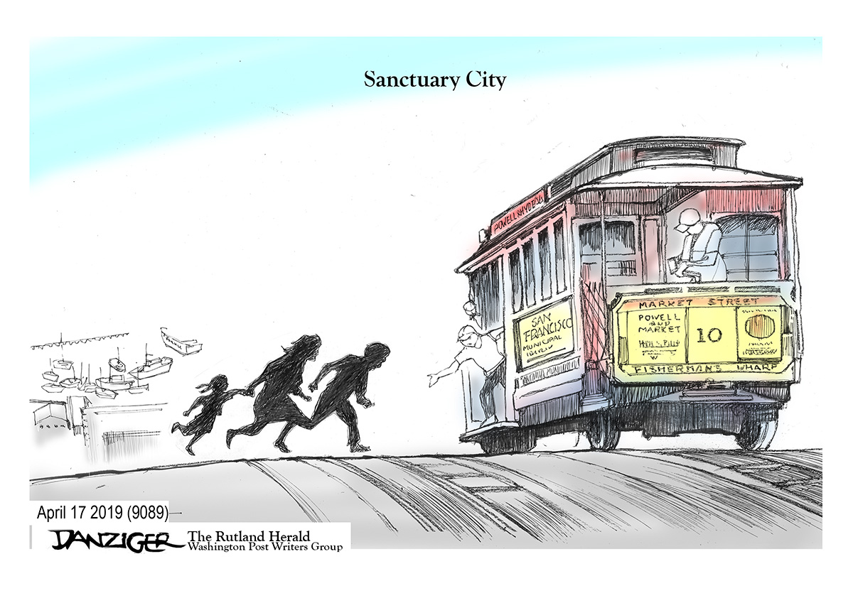 San Francisco Sanctuary - Danziger Cartoons