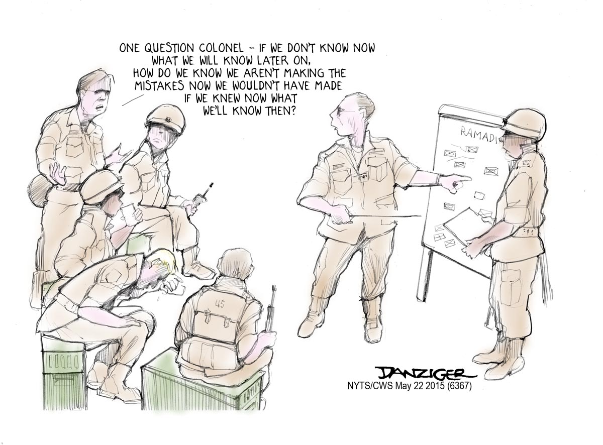 Ramadi, Iraq War, would, know now, political cartoon
