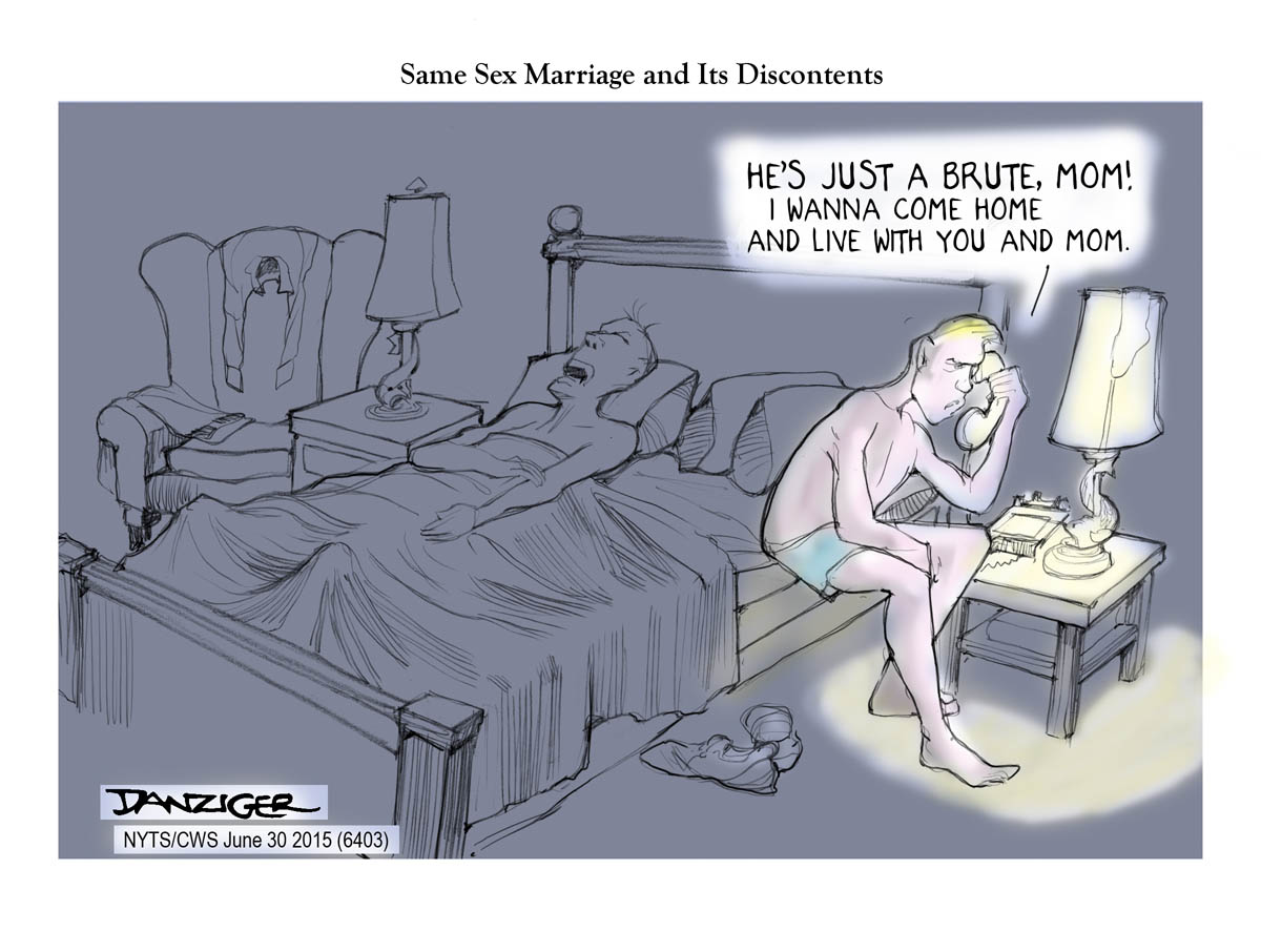Gay Marriage, Same Sex Marriage, political cartoon