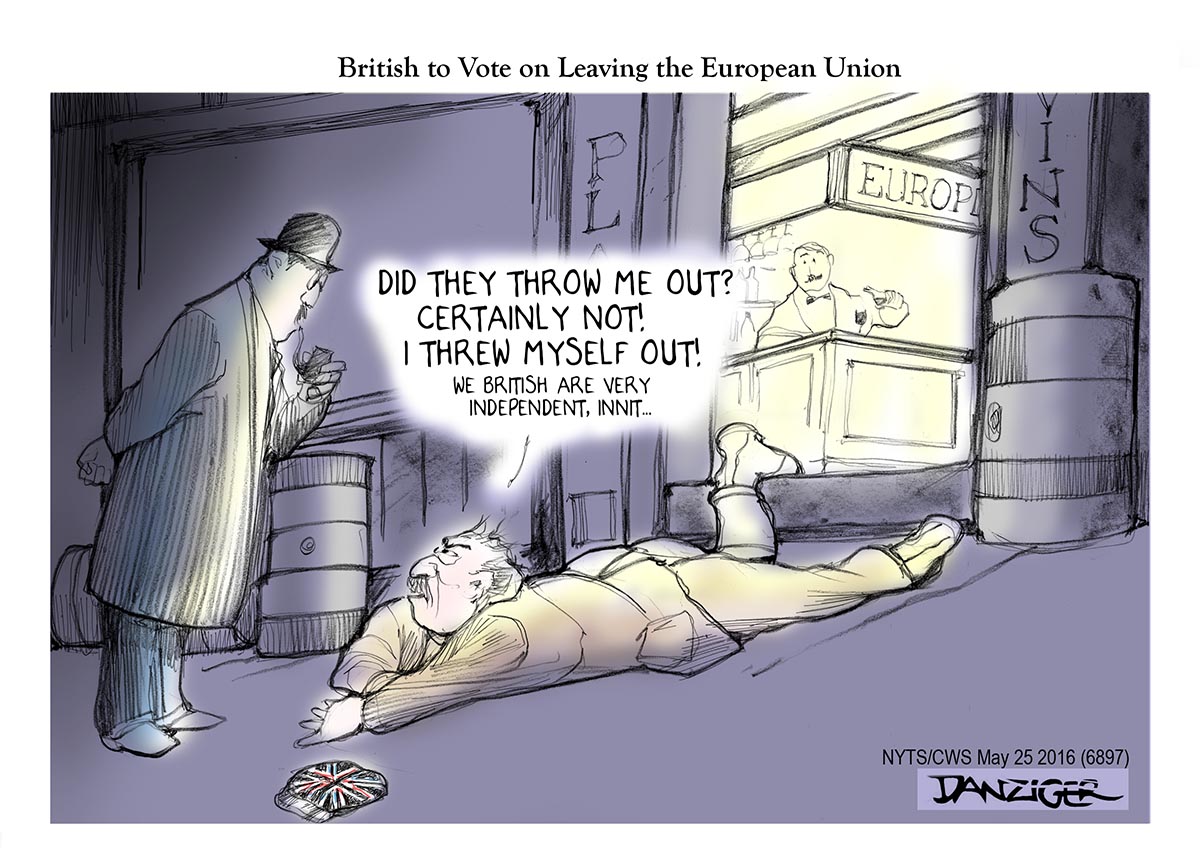 Brexit, Britain, European Union, political cartoon