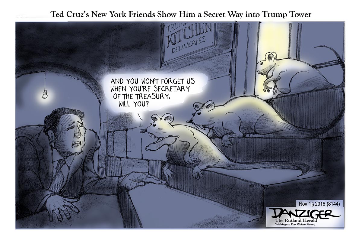 Ted Cruz, Secretary of the Treasury, Trump cabinet, political cartoon